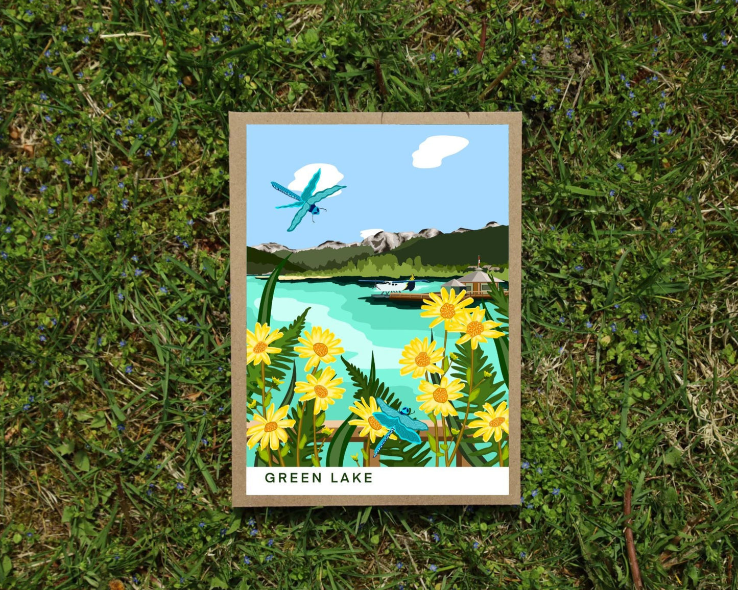 Notecards 4x6 - Green Lake