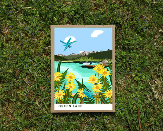 Notecards 4x6 - Green Lake