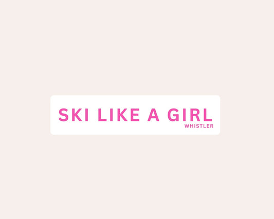 Sticker - Ski Like A Girl